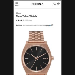 Nixon rose gold watch